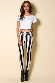 Beetlejuice Black And White Striped Suit Trend Alert Beetlejuice Striped Jeans Black And White Pants Fashion