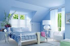 Not everyone is a fan of blue, but this one is not harsh or overpowering. Light Blue Colour Paint For Bedroom Novocom Top