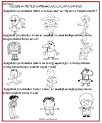 Okul Oncesi Kizgin Ve Mutlu Kavram Calismalari Okul Oncesi Okul Egitim