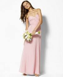 Lauren Ralph Lauren Strapless Evening Gown Dresses Women Macy S Strapless Evening Gowns Evening Gowns Pink Bridesmaid Dresses