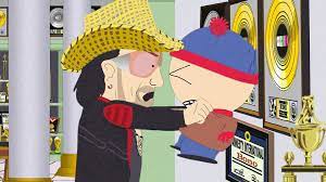 At randy's world record ceremony in washington, a video of bono is shown where he announces the record has been broken again. Bono Stan Wealth Poop Pee Crap Safety Sports Illustrated Bono S Sore Spot South Park Video Clip South Park Studios Deutsch