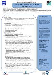 Maybe you would like to learn more about one of these? Metier Assistant E Ressources Humaines