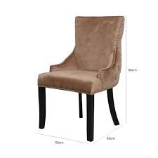 Use as a dining chair or as accent chairs in any room or office. Champagne Tufted Back Chair No5a Interiors