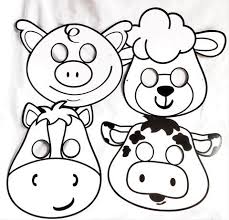Farm Animal Masks Diy Color Your Own Animal Masks Craft Animal Masks Masks Crafts