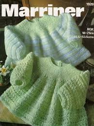 Baby Dk 8 Ply Dresses Angel Tops 2 Styles Sizes 18 And 21 Etsy Baby Knitting Baby Girl Knitting Patterns Vintage Knitting Patterns