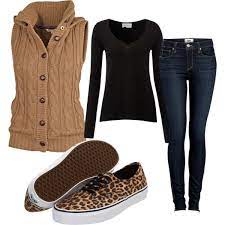 Bonfire Outfit By Imyours Now On Polyvore I Wouldn T Wear That Sweater If Wear A Columbia Vest Instead Bonfire Outfit Outfits Clothes