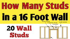 How many studs in a 16 foot wall | How many 2x4 studs do i need ...