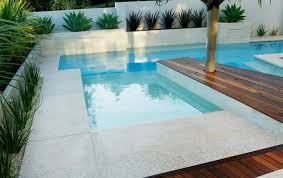Three Types Of Outdoor Swimming Pool Decks Swimming Pools Swimming Pool Decks Backyard Pool Designs