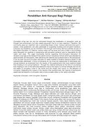 Soal dan jawaban pendidikan anti korupsi. Pdf Pendidikan Anti Korupsi Bagi Pelajar