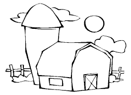 47 barn coloring pages to print and color. Barn Beside A Silo Coloring Page Color Luna