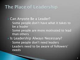 We did not find results for: Leadership 1 Can Anyone Be A Leader Some People Don T Have What It Takes To Be A Leader Some People Are More Motivated To Lead Than Others Is Ppt Download