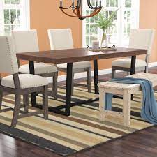 Pine is actually an excellent table top material. Union Rustic Minerva 36 Pine Solid Wood Trestle Dining Table Reviews Wayfair