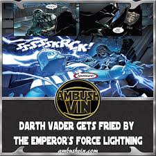Yoda Shocked By Emperor Palpatine'S Force Lightning