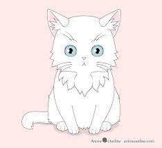 Kawaii cat kawaii anime anime cat anime manga crazy cat lady crazy cats chi le chat chi's sweet home hair sketch. How To Draw An Anime Cat Step By Step Animeoutline