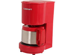 The best 4 cup coffee makers will usually feature a carafe. Refurbished Cuisinart Dcc 450r Red 4 Cup Coffeemaker With Stainless Steel Carafe Newegg Com