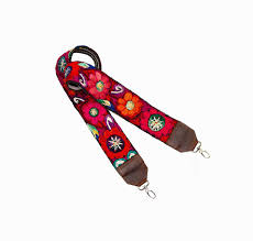 Handwoven Embroidered Huipil Strap For Camera Or Handbag Etsy Hand Weaving Bag Straps Guitar Strap Bag