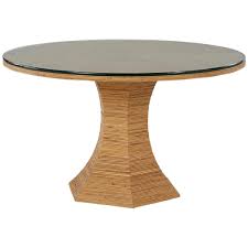 These beautiful dining rooms look like they belong in exotic places from bali to cuba to palm springs. Universal Coastal Living Home Getaway Tropical Round Dining Table With Glass Top Story Lee Furniture Kitchen Tables