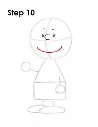 Draw a circle for the head. How To Draw Charlie Brown Artofit