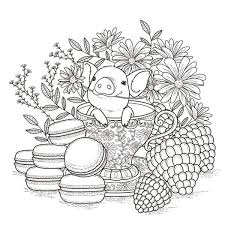 Over 11,000+ posters sold with zero returns! Teacup Piggy Illustration Wallpaper Mural Animal Coloring Pages Coloring Books Coloring Pages