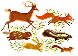 Children S Book Illustration Of Woodland Creatures Running By Art Seiden Animal Illustration Illustration Artwork Illustration Art