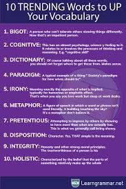 10 Trending Words To Up Your Vocabulary Vocabulary Learn English Words