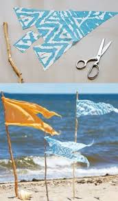 Flaggen Strand Picknick Hochzeit Am Strand Strandparty