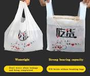 Plastic Vest Portable Plastic Bag Custom Size Logo Color