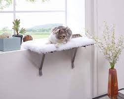 Build your domestic deity a place in the sun with a window seat that lets her. Amazon Com Sweetgo Cat Window Perch Mounted Shelf Bed For Cat Funny Sleep Diy Kitty Sill Window Perch Washable Foam Cat Seat Pet Supplies