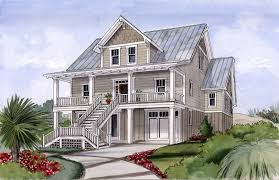 Plan 15034nc Beach House Plan For Narrow Lot Coastal House Plans Beach Cottage Style Beach House Decor