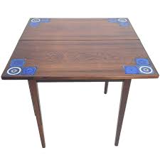 Danish Rosewood Flip Top Game Table For Illums Bohligus 1stdibs Com Modern Game Tables Modern Retro Furniture Table Games