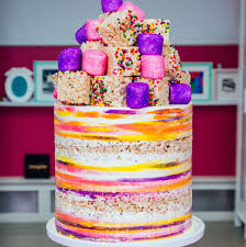 Birthday Cake Rice Krispie Treats Nutrition Mega Funfetti Cake Rice Krispies Rice Krispie Treats Cake Funfetti Cake