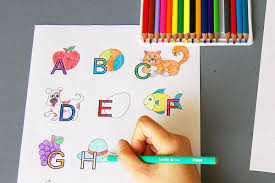 It is time to draw alphabets kids! Alphabet Drawing Board Kids Crafts Fun Craft Ideas Firstpalette Com
