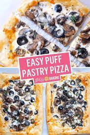 Easy Puff Pastry Pizza Stress Baking Puff Pastry Pizza Easy Puff Pastry Dinner Side Dish Recipes
