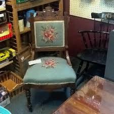 Lovely Antique Victorian Eastlake Chair With 2 Metal Wheels On The Front Legs And Gorgeous Carved Detailing Plus Needlepoint On The Own Home Chair Home Decor