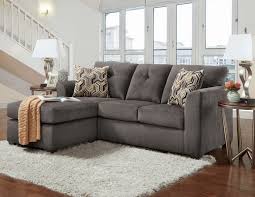 Grey bonded leather raf chaise sectional sofa. Kelly Grey Apartment Sectional Sectional Sofa Sets