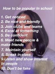 How To Be Popular In School How To Become Popular Girl Tips Baddie Tips