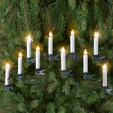 Clip On Christmas Tree Flickering Candles With Remote Control Set Of 10 Walmart Com Walmart Com