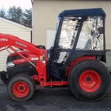Access to the gas tank: Tractor Cab For Kubota L Series Tractors Requires Canopy