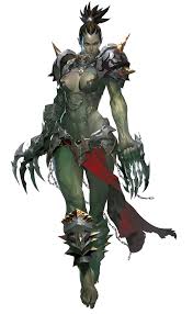 Female Orc Assassin Female Orc Fantasy Characters Warrior Woman