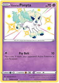 Like you see, pokemon blue sea edition post includes parts: Galarian Ponyta Sv47 Shining Fates Pokemon Single Card Card Collective