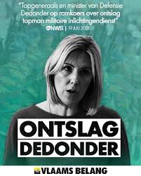 Aanleiding vormt het verschijnen van een vertrouwelijke, interne audit van defensie in le soir, terwijl parlementsleden nog niet de kans kregen om het rapport in te kijken. Vlaams Belang Het Is Duidelijk Dat Minister Van Defensie Ludivine Dedonder Ongeschikt Is Voor Haar Ambt Het Ontslaan Van Competente Generaals Onrealistische Aanwervingsprocedures En Urenlang Geruzie Deze Chaos Bij Defensie Moet