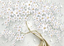 Check spelling or type a new query. Golden White Flowers Wallpaper