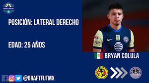 The below players are rated highly, who will get more dream11 points when comparing to other players. Draft Liga Mx On Twitter Confirmado Bryan Colula Es Nuevo Jugador De Mazatlan Fc Llega Procedente Del Club America