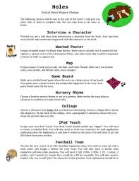 Holes Novel Activities Novel Activities Novel Study Units Novel Studies