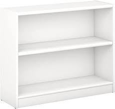 Shop items you love at overstock, with free shipping on everything* and easy returns. Amazon Com Bush Furniture Wl12413 03 2 Shelf Bookcase Pure White Home Kitchen