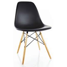 Vitra 440023000201 Eames Plastic Side Chair Dsw Gestell Ahorn 810 X 465 X 550 Mm Schwarz Amazon De Kuche Haushalt Beistellstuhl Eames Stuhle