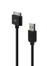 Belkin Ipod Iphone Sync Charge Cable Black Amazon Co Uk Electronics Tablet Charger Belkin Iphone Black