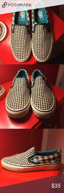 Black And White Checker Vans Slip On Vans Black White Checkered Slip Ons Size 8 Vans Slip On Vans Slip On