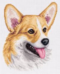 Cross stitch patterns featuring antiques by kooler design studio. Panna Welsh Corgi Cross Stitch Kit 123stitch