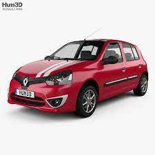 3d Model Of Renault Clio Mercosur Sport 5 Door Hatchback 2013 Hatchback Renault Clio Renault